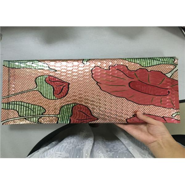 Rose Pink Metallic Mailing Envelopes , Colored Bubble Mailers For Transport
