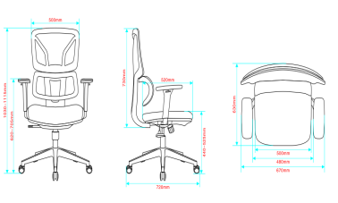 Backrest Yes Office Swivel Chair Adjustable Height Ergonomic Comfortable Armrest Seating for Office Desk and Meeting Room