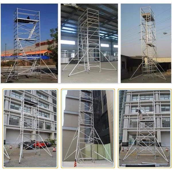 Scaffolding Mobile Multipurpose Aluminum Scaffold Tower Platform 6061-T6