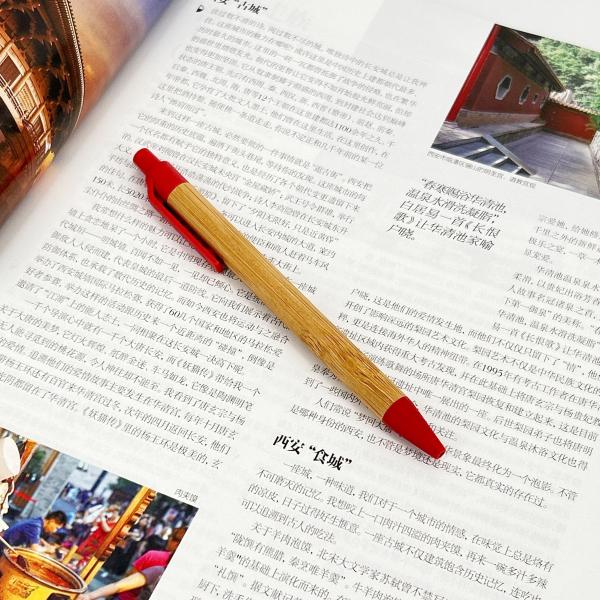 Creative Bamboo Wooden Ball Pen Multiple Colors Eco-friendly Advertising Ballpoint Pen