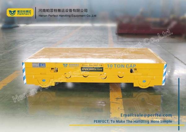 Cast Steel Wheel Rail Transfer Cart Heavy Cargo Transportation For Crane