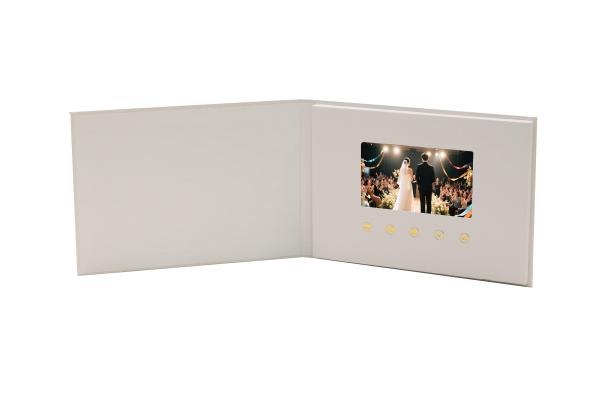 DIY Video Invitation Card Wedding Luxury With Lcd Screen 4.3 Inch IPS Video Book