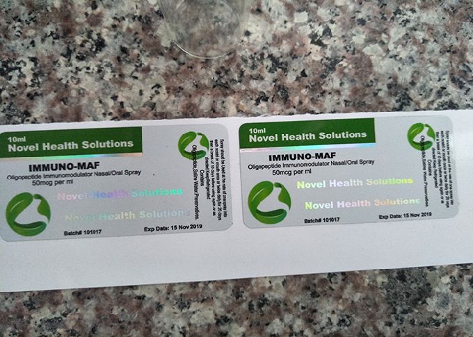 стеклянный создатель ярлыка бутылки таблетки 10мл с решением здоровья дизайна романным