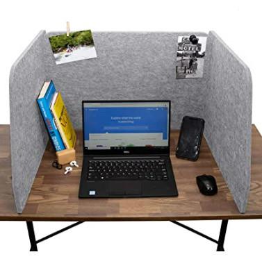 Office School Desk Foldable Polyester Fiber Acoustic Panel Dividers 3mm 25mm