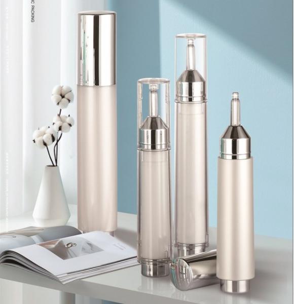 PP Collar PETG Body Empty Airless Cosmetic Container Bottle 5ml 10ml 20ml