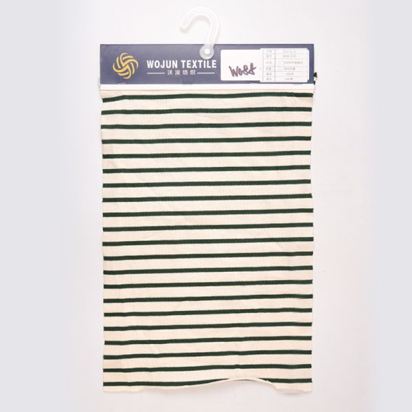 Healthy And Comfortable And High-Quality Soft Striped Knit Fabric Breathable For Casual Wear