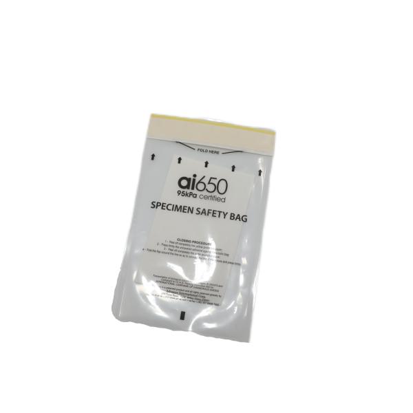 Plastic Lab Specimen Transport Bags Self Adhesive Customized