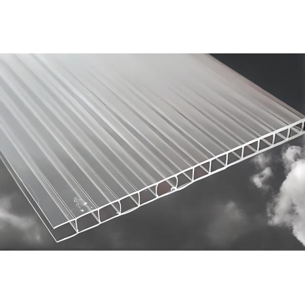 6mm Clear Polycarbonate Hollow Sheet Roofing with UV Protection
