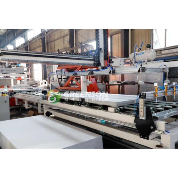High Efficiency Drywall Strip Cutter / Gypsum Board Sawing Line Dust Free