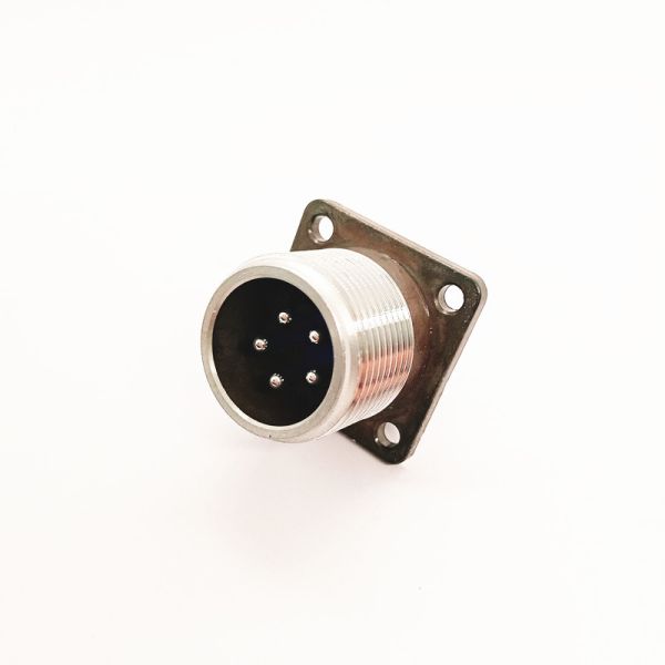 Industrial P20J5A 5-Pin Aviation Plug Connector with 1500V Withstand Voltage and Aluminum Alloy Housing