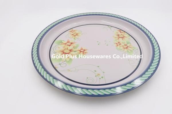 45cm Wedding & party tinplate plate charger plates round dish serving tray wedding plates set