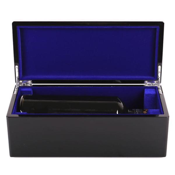 Black Eco Friendly Personalised Champagne Box Anniversary Wine Box