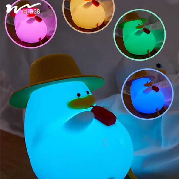 Intelligent Voice Control Happy Duck Night Light for Baby Feeding and Eye Protection