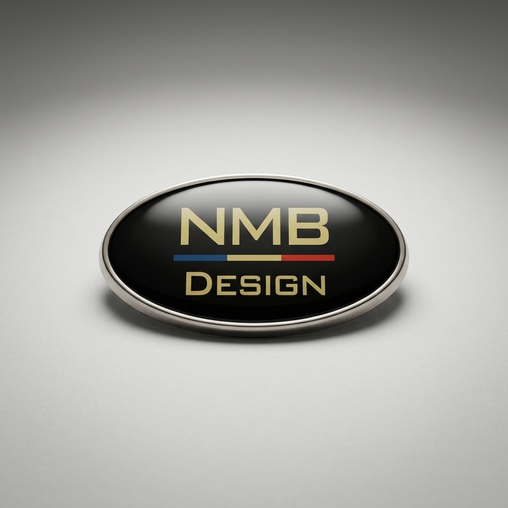 Custom Fashion Zinc Alloy Durable Label Crystal Surface Metal Nameplate for Out Door Use
