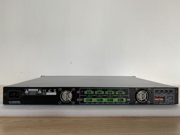DC24V 4*500W Class D Audio Amplifiers For Business High Efficiency