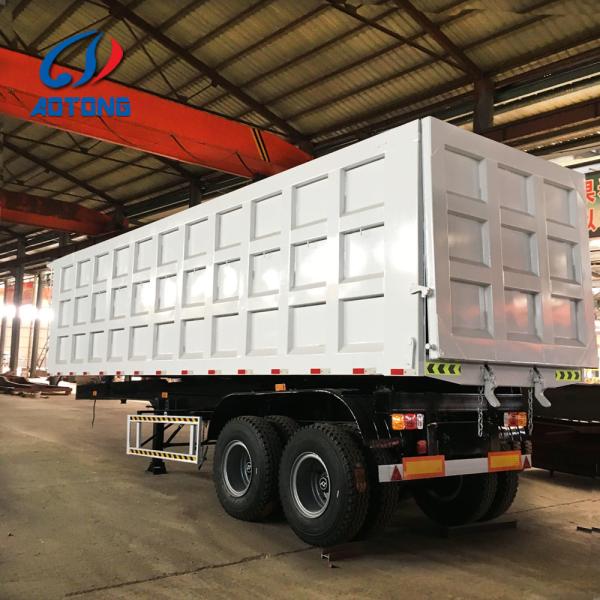 Trailers de camions essentiels lourds à 3 essieux à bascule arrière/semi-trailers de décharge/remorques-boîtes
