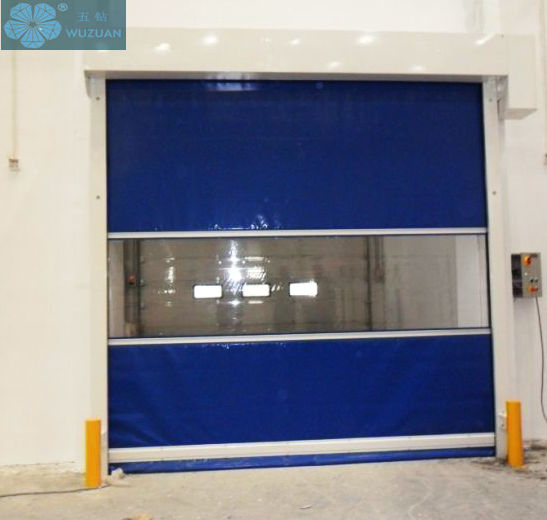 PVC OEM/ODM быстрый действующий надземный свертывает вверх по двери шторки