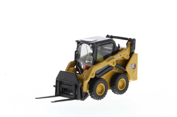 DM 1:50 CAT 242D3 Chargeuse sur pneus compacte Modèle réduit en alliage moulé sous pression 85676 Jouet de collection