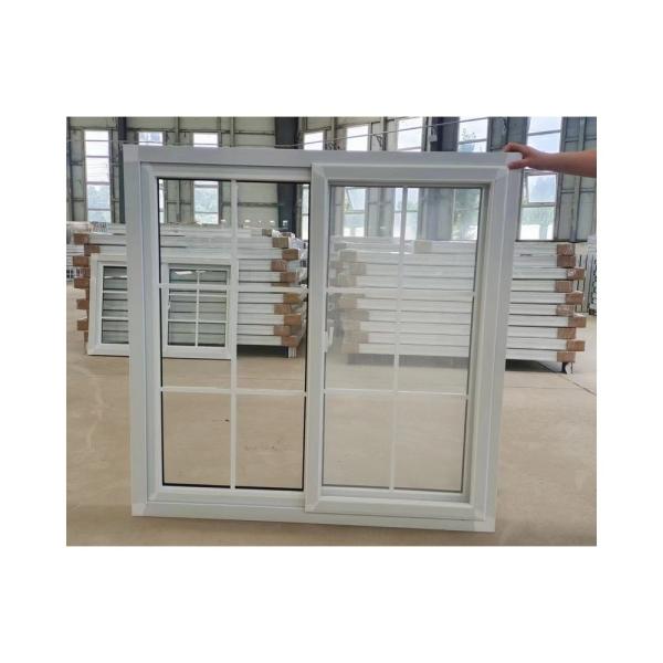 Single Glass Tempered Glazed UPVC Sliding Window And Door With Grill Mosquito Mesh