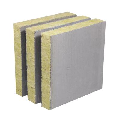 Rock Wool Sandwich Board , Flame Retardant Rock Wool Sandwich Panels For Exterior Wall