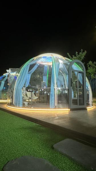 Polycarbonate Waterproof Transparent Glamping Tent Luxury Bubble Dome House Glamping Accessory