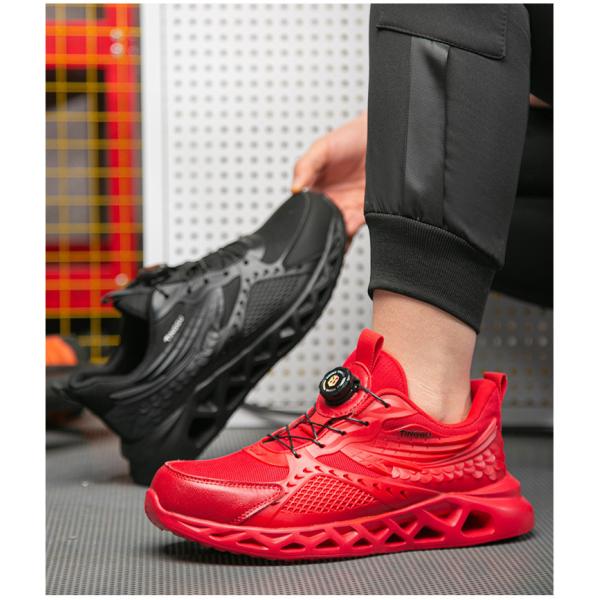 TPU+Microfiber+Flying Knit Industrial Safety Shoes with EVA Sole and Kevlar Mid Sole