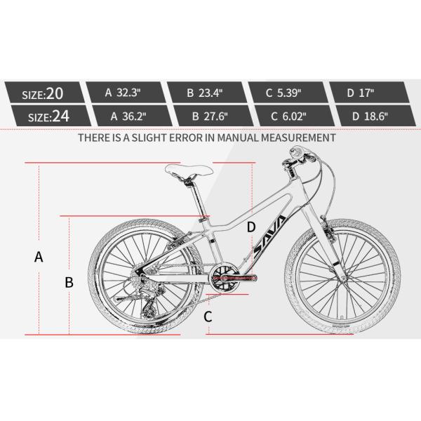 Красное SAVA ягнится велосипед углерода дети тормоза 24 дюймов v велосипед