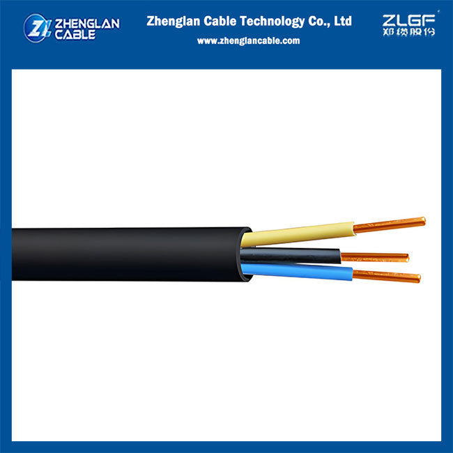 NYM 300/500V 3x2.5mm2 (DIN VDE 0250 NVV) Class 1 Solid Copper PVC Sheathed Building Cable for Fixed Wiring