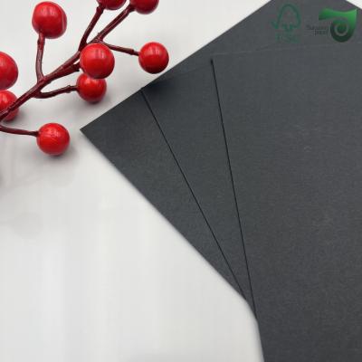 FSC 160gsm 180gsm 11  17 Fold Resistant Black Chipboard  Ideal For Book Covers