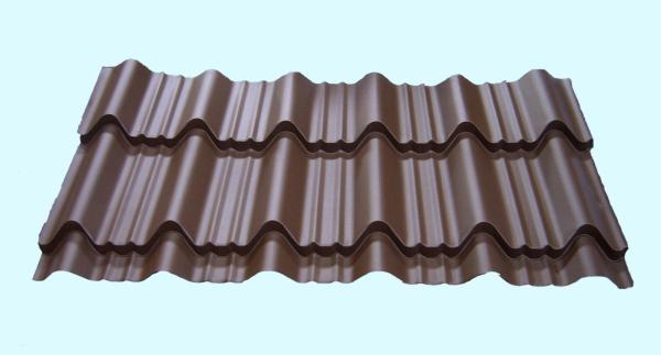 La prenda impermeable ligera de las hojas de la techumbre del metal esmaltó la teja formada