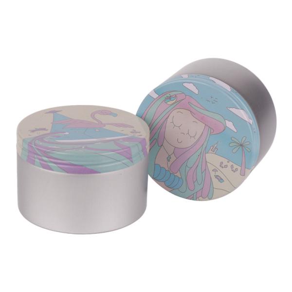 Custom Printed 200ml 250ml Cosmetic Jars 4 OZ 6.8 OZ 8.5 Oz Metal Tins