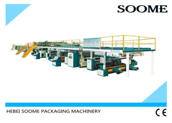 3 5 7 Ply Corrugated Cardboard Production Line , Sheet Board Making Machines