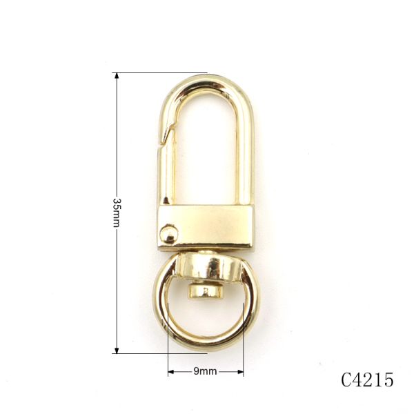 Metal Key Chain Clasp Small Metal Swivel Snap Hook Dog Clips Eco Friendly Hardware