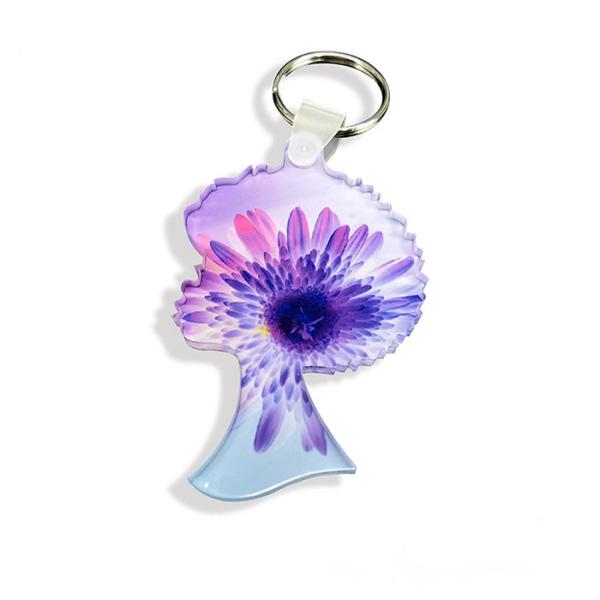 Custom Blank Sublimation Acrylic Keychain For Sublimation Printing