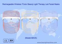 Utilisation à domicile Rechargeable sans fil 7Color Beauty Light Therapy Masques faciaux LED