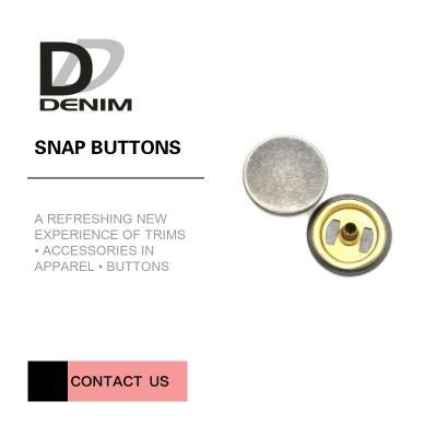 Antique Silver Snap Button Bulk Invisible And Washable For Kids Wear