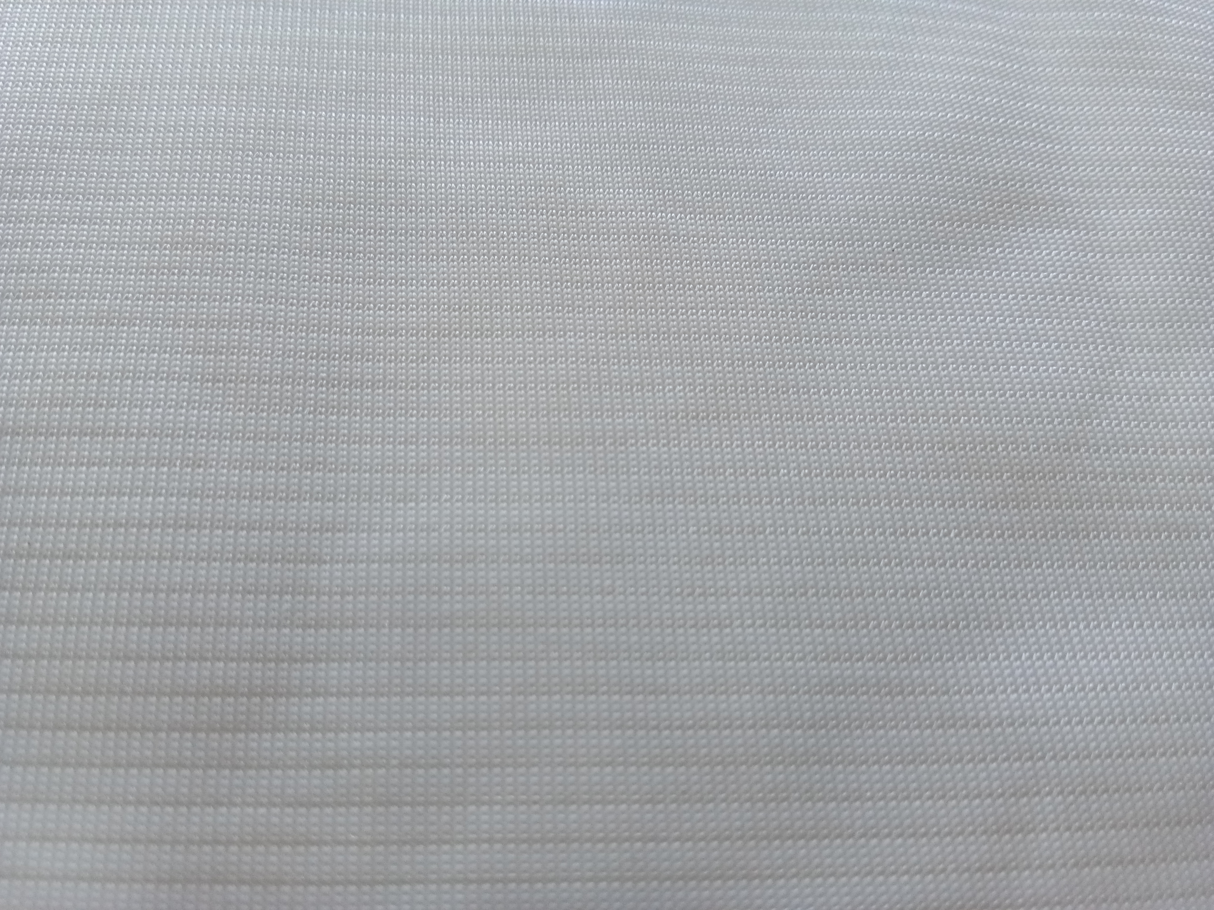 White 100% Nylon Knit Fabric Laminated Mattress Protector Fabric Abrasion Resistance