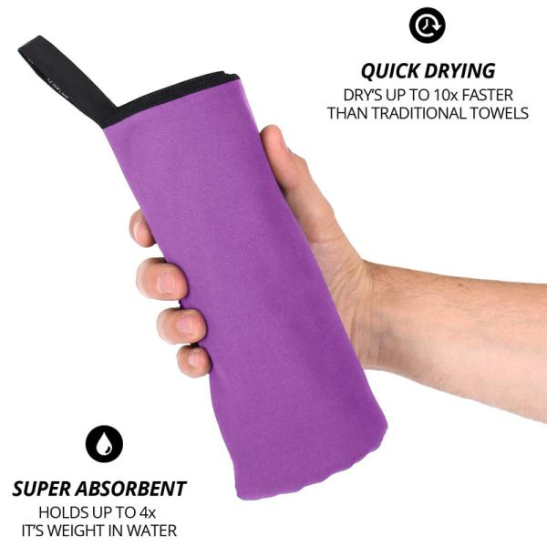 Deportes de encargo de secado rápido de la toalla y de la toalla de RPETsports de la microfibra libre de la muestra con el logotipo