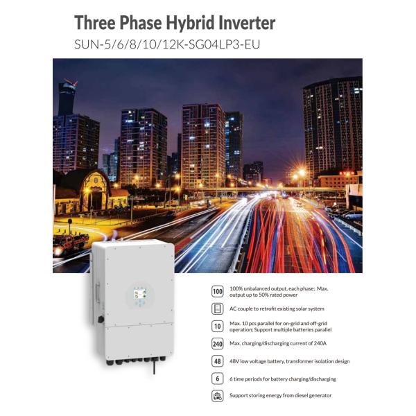 Держатель системы 12kw 160V инвертора дома LiFePO4 солнечный земной с построенный в кабеле