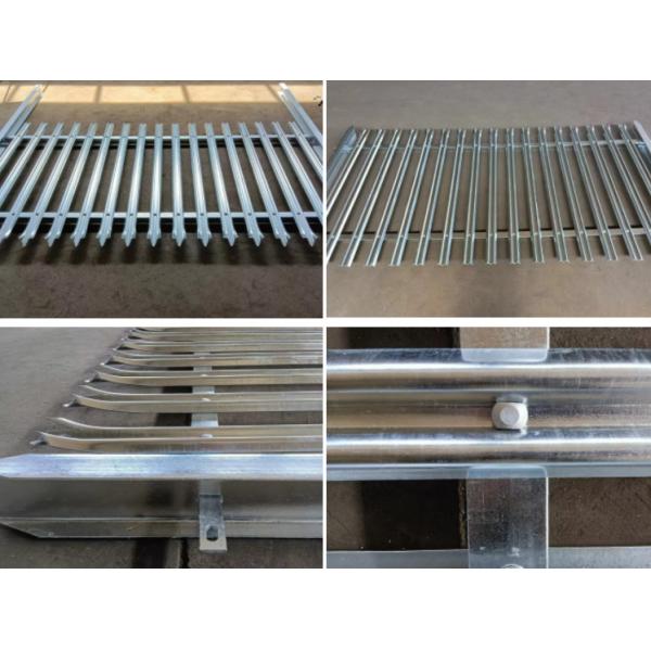 Покрытый Пвк зеленый стальной палисад ограждая бледность Европы 2.4мм для железной дороги