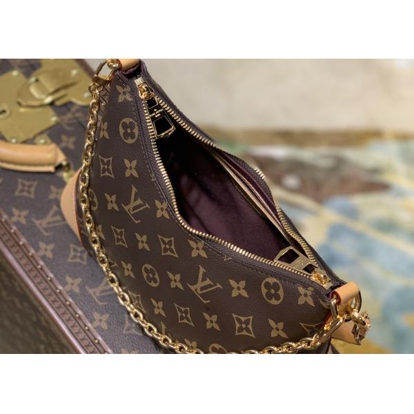 Ladies Odeon Chain 27cm Single Strap Shoulder Handbags Brown