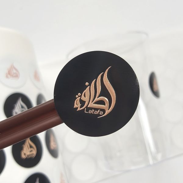 Small Round Aluminum Foil Embossed Label Sticker Die Cut Labels Roll Custom for Crafts Package or Logo Design