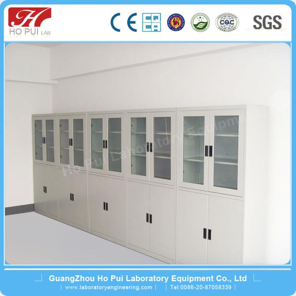 Fireproof / Waterproof Biology Lab Furniture , Custom Medicine Cabinet PVC Handle