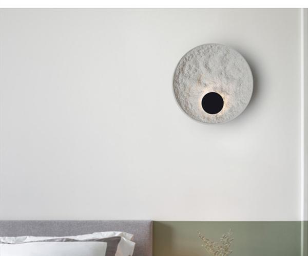 Round Moon White Body LED Home Wall light Stairs Bedroom Corridor Wall Sconce globe light fixture（WH-OR-60）