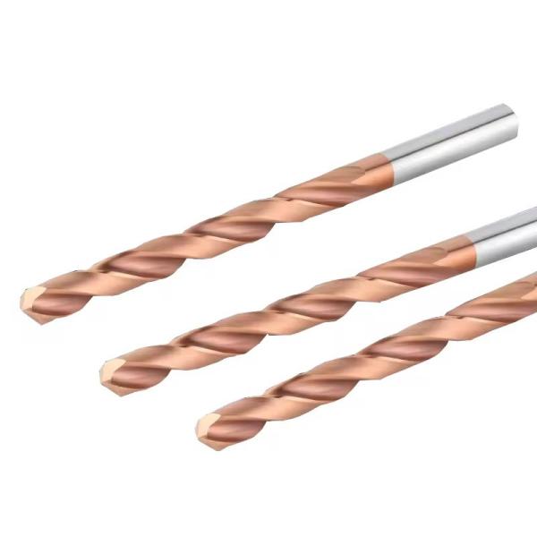 HRC55 Carbide Drill Bits Straight Shank Tungsten Drill Bits External Cooling Twist Drill Bits for Alloy Steel