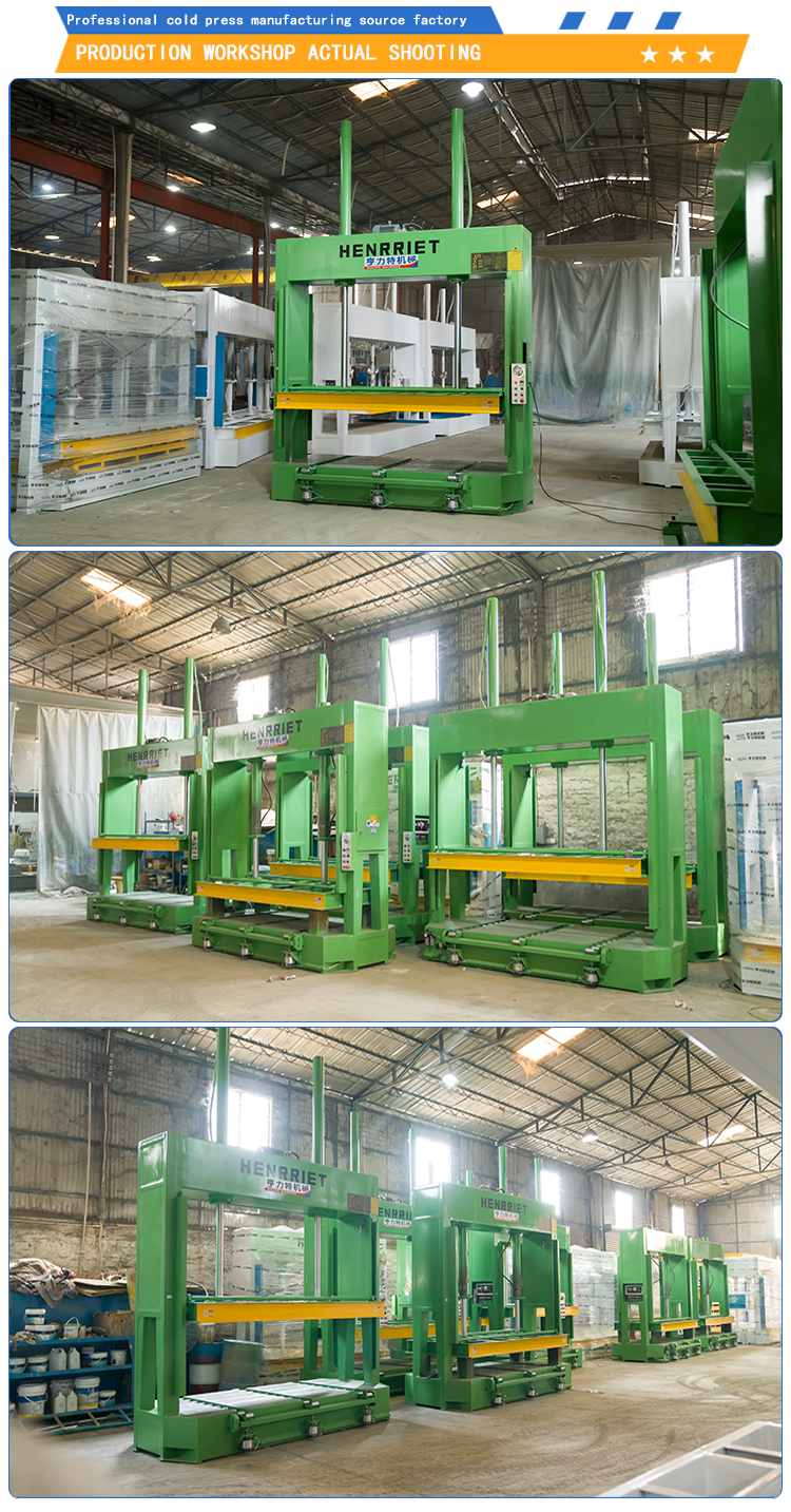 Two Cylinder Cold Press Machine Customized Laminating Press Machine 50T For Wood Based Panels