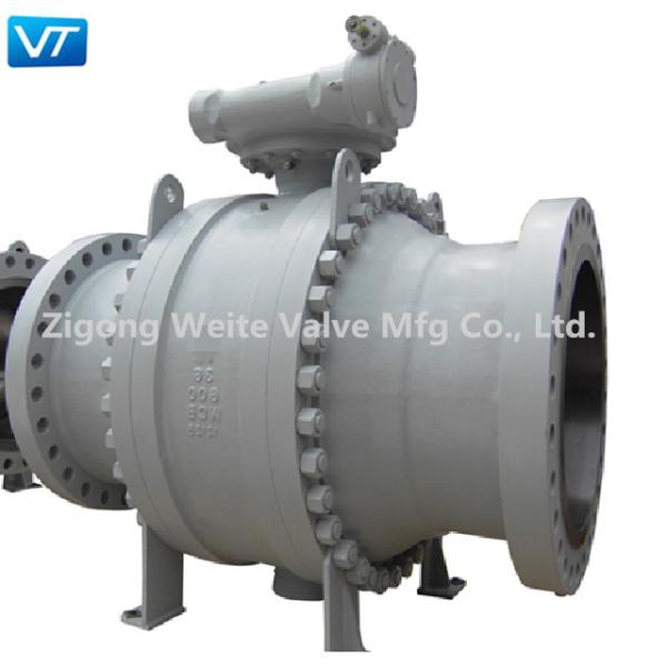 600LB Three Pieces Electric Ball Valve Trunnion Mounted 36 Inch Ball Valve WCB