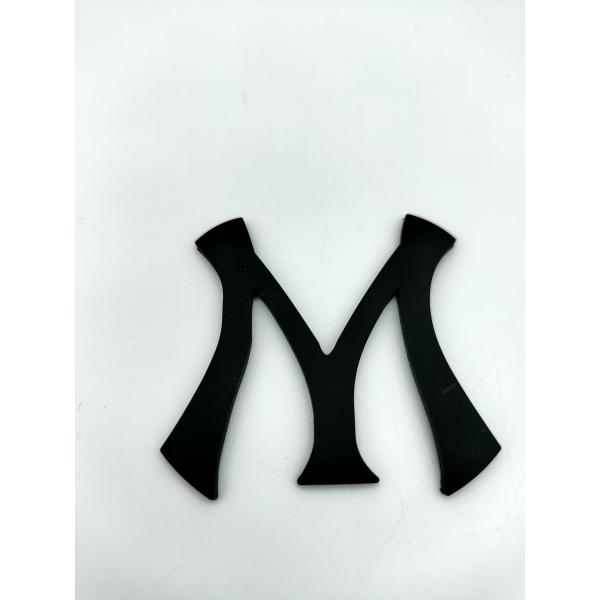 Personalised Logo Label Stickers On The Shoes PVC Material M Letter Shape