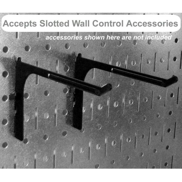 Retail Shops Galvanized Metal Pegboard Panel 32in x 16in Perfect for Organizing Tools