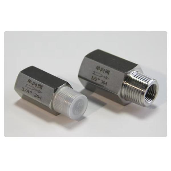 304 aço inoxidável válvula de retenção hexagonal de fio feminino/masculino para uso industrial de água